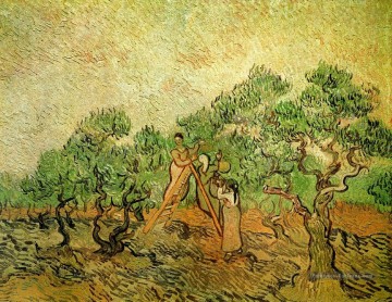Cueillette d’olives 3 Vincent van Gogh Peinture à l'huile